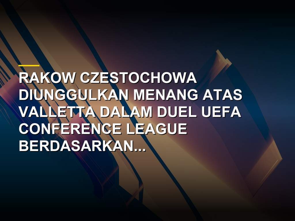 Duel sengit Valletta melawan Rakow Czestochowa di ajang UEFA Conference League