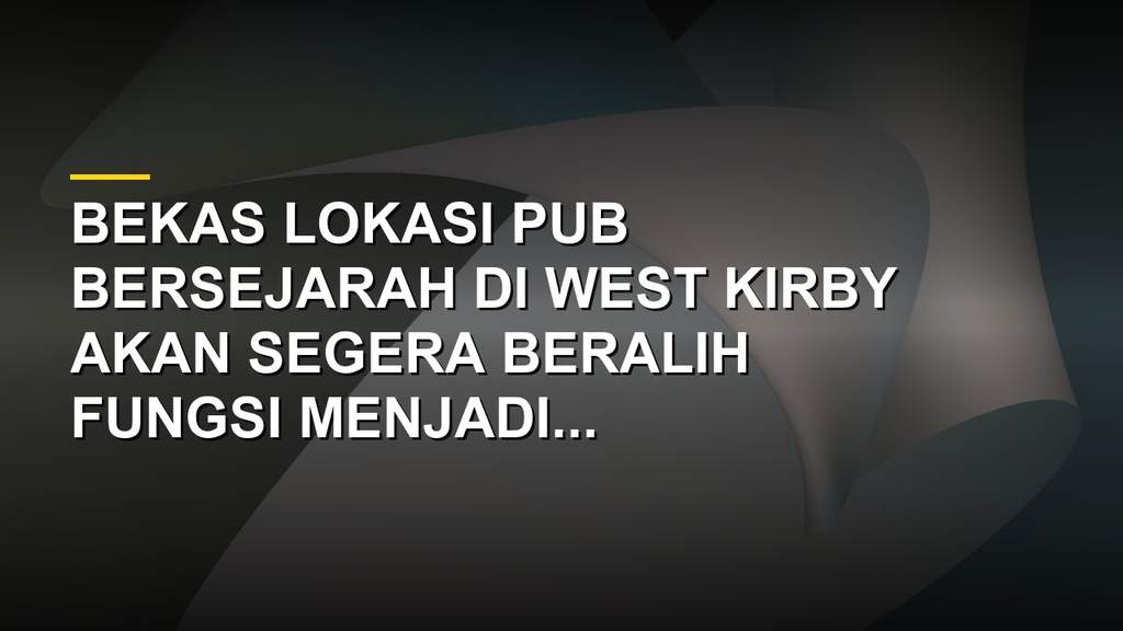 Bekas Pub Bersejarah Disulap Jadi Toko Modern Tesco