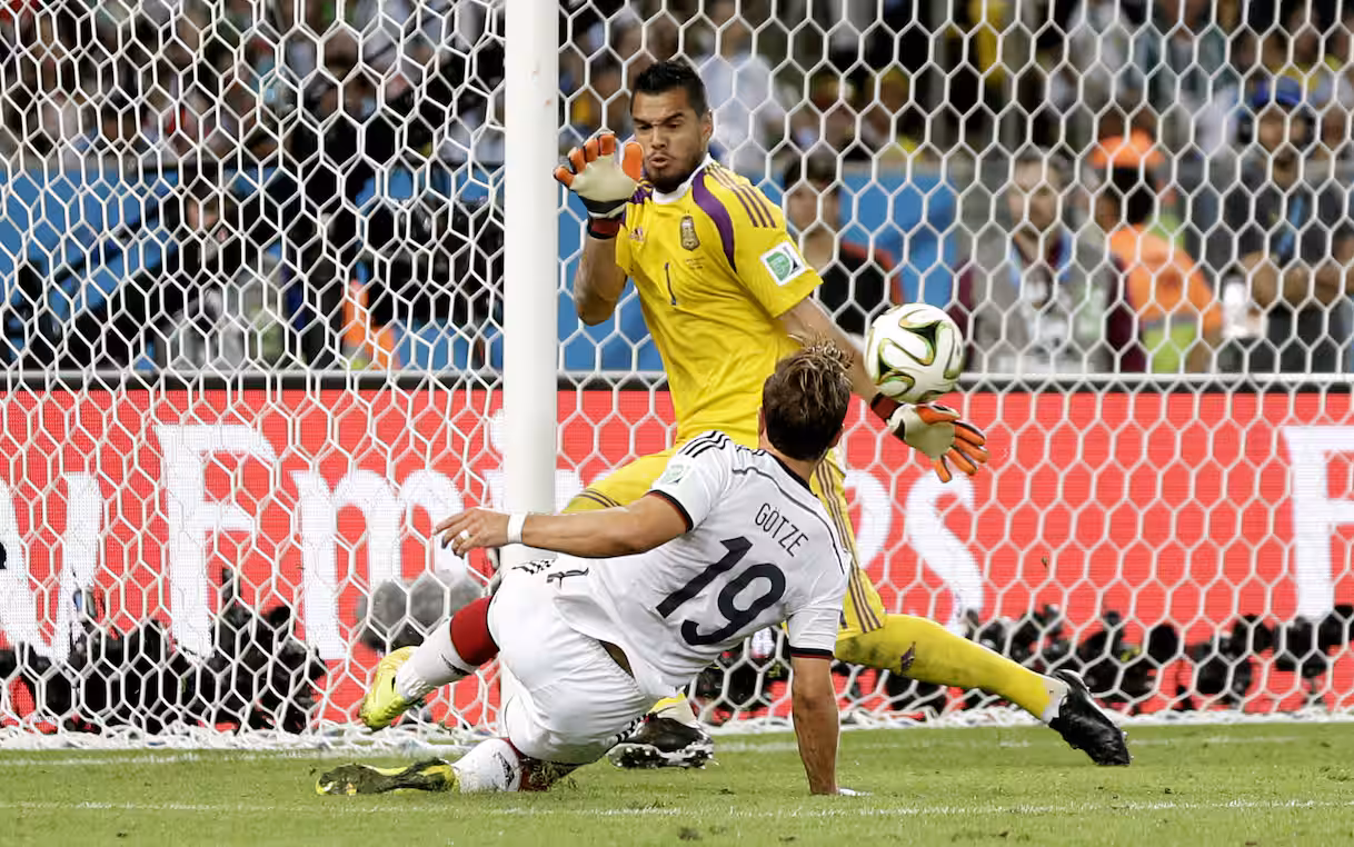 Momen selebrasi gol Mario Goetze di final Piala Dunia 2014 Jerman vs Argentina