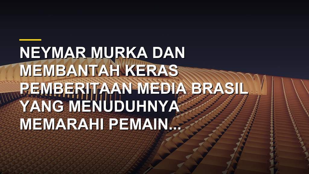Neymar penyerang bintang Santos memberikan respons keras terhadap pemberitaan media Brasil