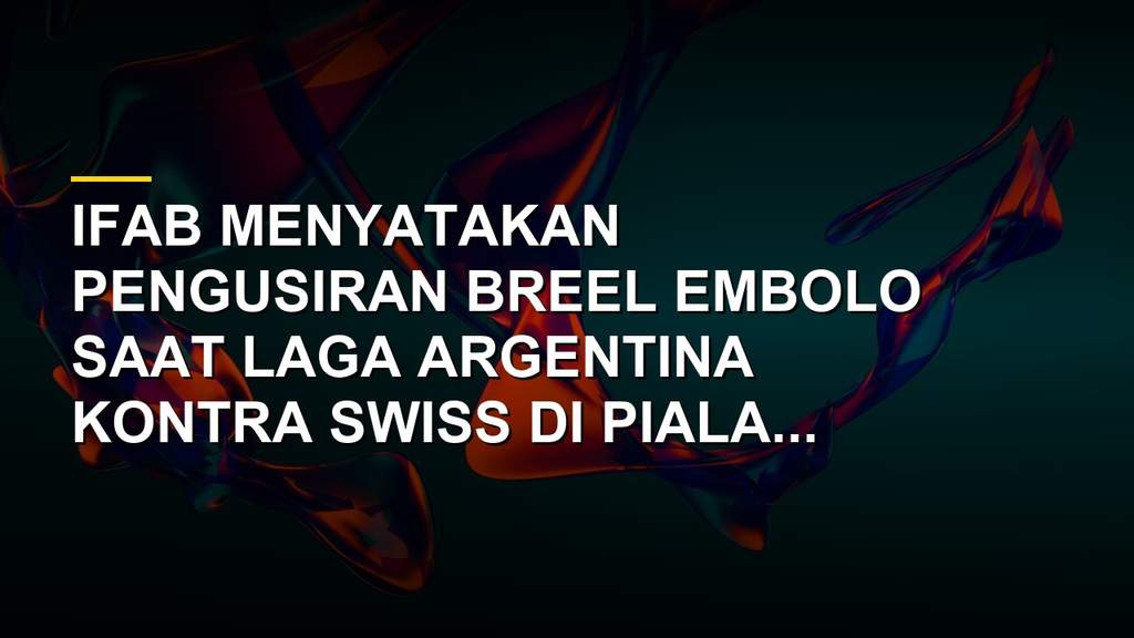 Kontroversi kartu merah Breel Embolo di laga perempat final Piala Dunia 2026
