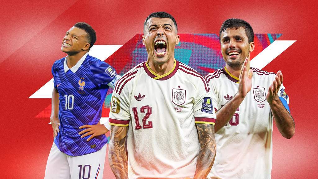 Pemain Timnas Spanyol merayakan kemenangan atas Prancis di semifinal Piala Dunia 2026