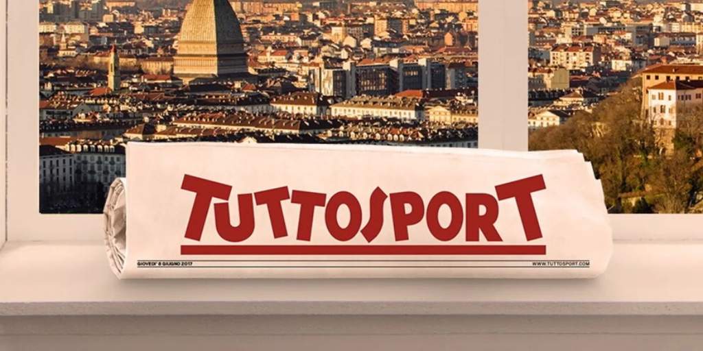 Peluncuran resmi kanal YouTube Tuttosport dengan studio televisi modern di ruang redaksi