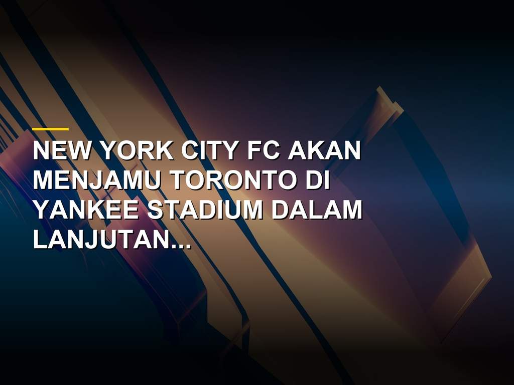 Aksi pemain New York City FC saat bertanding di Yankee Stadium dalam laga MLS 2026